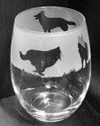 Belgian Shepherd  turvueren  Frieze 36cl Crystal Stemless Wine   Water Glass