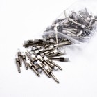 100 Pcs Dental Disposable White Nylon Polishing Flat Latch Polisher Prophy Brush