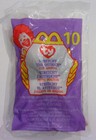 Stretchy The Ostrich     10 Ty    Mini Beanie Baby Mcdonalds    Happy Meal Toy Sealed 