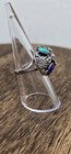 Lovely Carolyn Pollack Sterling Silver Ring W  Turquoise Lapis   Mother Of Pearl