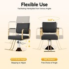 Beauty Salon Chair Barber Chair For Hair Stylist With Hydraulic Pump   Footrest