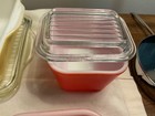 1950 s Mcm Pyrex Refrigerator Dishes  8 Piece  With Lids