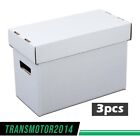 3pcs Comic Books Storage Boxes Short Holds 150-175 Stackable Durable Archive