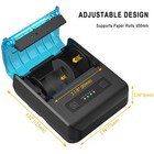 Pos Receipt Printer  80mm Portable Mobile Mini Thermal Printer  Compatible Wi   
