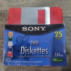 Sony 2hd 3 5    Diskettes 1 44mb 5 Colors 25 Pack Ibm Formatted Micro Floppy