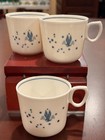 Vtg 1940s American Airlines Aa Flagship Syracuse China Airlite Cup Mug Set Of 3 