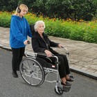 Foldable Wheelchair Folding Commode Chair Reclining Wheelchair For Adults 100kg