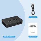 Hdmi Audio Extractor Splitter Hdmi To Hdmi 3 5mm Audio Adapter Converter With Sp