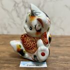 Maneki Neko Beckoning Lucky Cat Kutani Ware Porcelain Calico Sea Bream Sakura