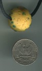 African Trade Beads Vintage Antique Venetian Glass Bead Old Lg Yellow Eye Bead