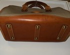Dooney   Bourke Doctor Bag Brown Full Grain Leather Handbag Vintage - 80   s