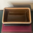 Salmon Falls Stoneware Pottery Blueberry Vine Pattern Salt Glazed Loaf Pan 9 X 5