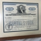 1964 The New York Central Railroad Company Stock Certificate 100 Shares Framed