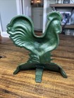 Beautiful 7 5    Cast Iron Rooster Door Stop Hand Painted Vintage Farm House Decor