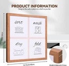 Laundry Room Sign Farmhouse Pictures Wall Art Decor 16  16in  wood Color 