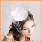 3 Pieces Fascinator Hat For Women Tea Party Derby Hat With Veil Featherfuneral