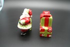 Fitz   Floyd Holiday Cheer Salt   Pepper Shakers Santa   Presents
