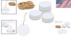 200 Elegant White Kraft Scalloped Gift Tags With 100 Feet Twine - 2 4  Diameter