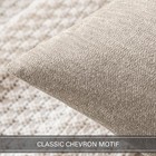 Pack Of 2 Beige Decorative Pillow Covers 18x18 Inch Soft Chenille Couch Throw   
