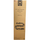 Member s Mark 140 Warm White Led Pre-lit Flocked   Decorated Garland  9ft
