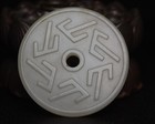 Certified Natural Hetian Jade Hand-carved Exquisite Jade Bi Pendant 8467