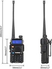 Long Range 100 Mile Walkie Talkie Two Way Radio Charge Headset Waterproof 2 Pack