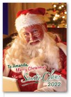 Santa Claus Hat Personalized Photo - Christmas Xmas Party Gift Stocking Stuffer