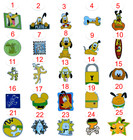 Pluto Individual Dog Pin Walt Disney World Theme Parks Trading Pins   Brand New