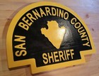 Police San Bernardino County 3d Routed Wood Patch Plaque Sign Custom