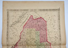 Johnson s Maine Map 1866 Antique Hand Colored
