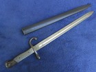Original Vintage Argentine M1891 Mauser Rifle Bayonet And Matching Scabbard