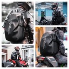 Waterproof Motorcycle Backpack Tail Bag For Men And Women  Black
