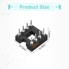 30pcs Dip Ic Chip Socket Adapter 8 Pin Ic Assortment Kit 2 54mm 0 1 