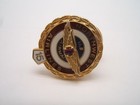 Vtg Northwest Airlines Air Mail 15 Year Service Pin Enameled Ruby