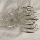Vintage Vmc Reims France Coasters With Original Silver Plated Caddy