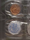 1961 Us Mint Proof Set 5 Coins 90  Silver Original Envelope   Cello Flat Pack