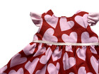 Fits American Girl 18  Doll Clothes-valentine Pink Hearts On Red Dress