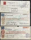 Canada Revenue - Excise Tax Stamps Used On Cheques Back Of Book 1927-1936