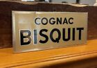Vintage Rare Cognac Biscuit Original Toc Whiskey Bourbon Brandy Metal Sign