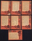 1966 Topps Batman Black Bat Card  3 9 19 27 28 36 38 - Lot 7 Key Cards Low Grade