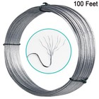 Picture Hanging Wire  2 100-feet Braided Heavy For Photo Silver 