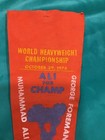 Original Vintage Muhammad Ali Vs  George Foreman Boxing Pennant  Zaire 1974        