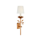 Visual Comfort Clementine Wall Sconce W Shade In Gold Leaf  22  - Open Box