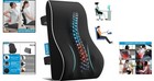 Ergonomic Lumbar Support Pillow - Memory Foam Back Cushion For Office   Travel