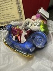 Vtg 1997 Christopher Radko Disney Mickey Rogers Garden 3 Ornament Set W Red Box
