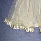 Vintage 1960s Pastel Yellow Chiffon Robe Short Puff Sleeves Nightgown Costume