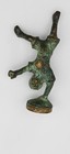 Antique Bronze Small Statue Boy Standing On His Hands Handstand Seal Vintage Oxo
