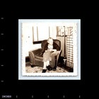 Old Vintage Square Photo Solo Older Elderly Woman Worn Armchair Glasses