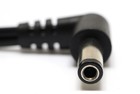 Dc Coaxial Power Cable  Male Plug  5 5mm X 2 5mm To Wire Leads  9 5ft
