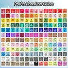 168 Colors Dual Tip Alcohol Sketch Markers Set For Kids Adults Artists Painti   
